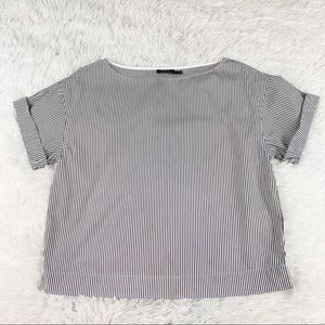 Polo Ralph Lauren short sleeve striped boat neck top boxy fit